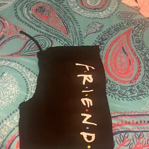FRIENDS Black Lounge Pants